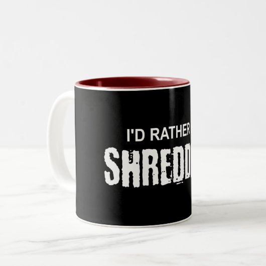 私は細断されたほうがいい ツートーンマグカップ (正面左)