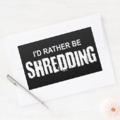 私は細断されたほうがいい 長方形シール (封筒)