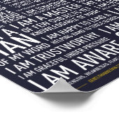 私は紳士のマニフェストのポスター(青) ポスター (角)