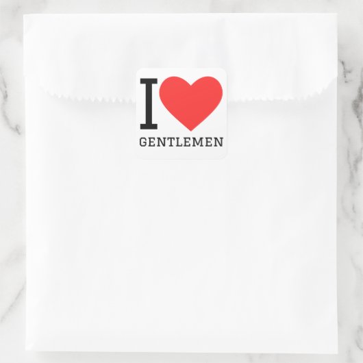 私は紳士を愛している スクエアシール (バッグ)
