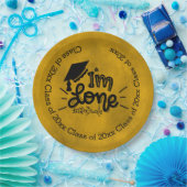 私は終わった – 黄色 ペーパープレート (パーティー)