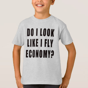 私は経済を飛ばしているように見える Tシャツ