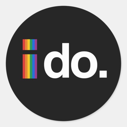 私は結婚したい ラウンドシール (正面)