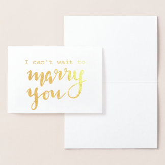 私は結婚するために結婚式待つことができません 箔カード