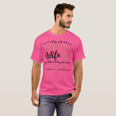 私は結婚ドラマーの妻である – ドラムことわざ Tシャツ (正面フル)