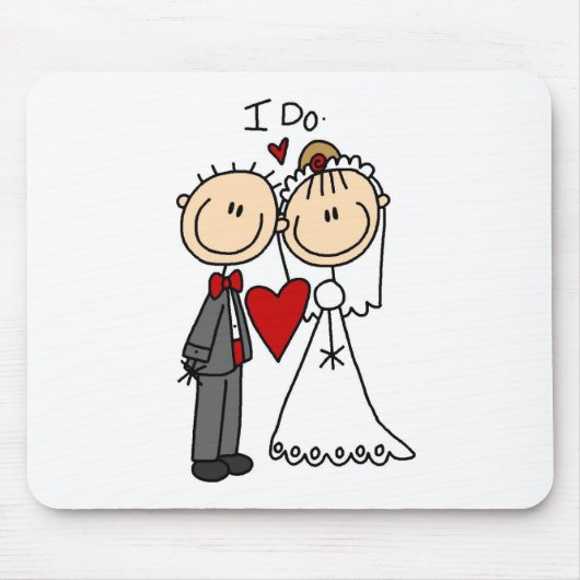 私は結婚式のマウスパッドをします マウスパッド (正面)
