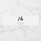 私は結婚式の引き出物最高のの日のハンドファンをする ペットボトルラベル (シングルラベル)