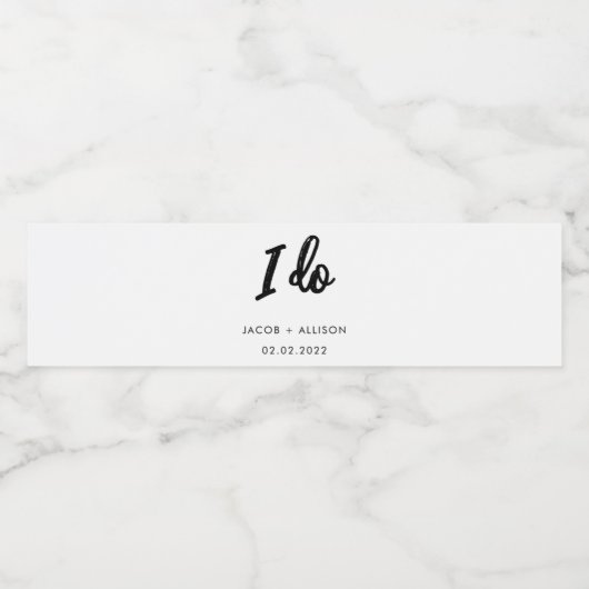 私は結婚式の引き出物最高のの日のハンドファンをする ペットボトルラベル (シングルラベル)