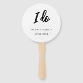 私は結婚式の引き出物最高のの日を過ごす ハンドファン (正面)