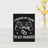 私は結婚式の日を取るためにゲーム結婚したをおもしろい中断した カード (黄色い花)