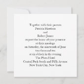 私は結婚式招待状をします 招待状 (裏面)