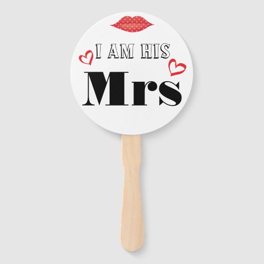 私は結婚彼のミセスの写真のプロップ私は彼女のミスター。 ハンドファン (裏面)