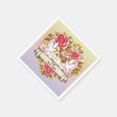 私は結婚結婚の スタンダードカクテルナプキン (角)