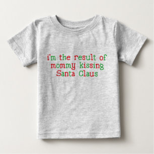 私は結果サンタ5です ベビーTシャツ