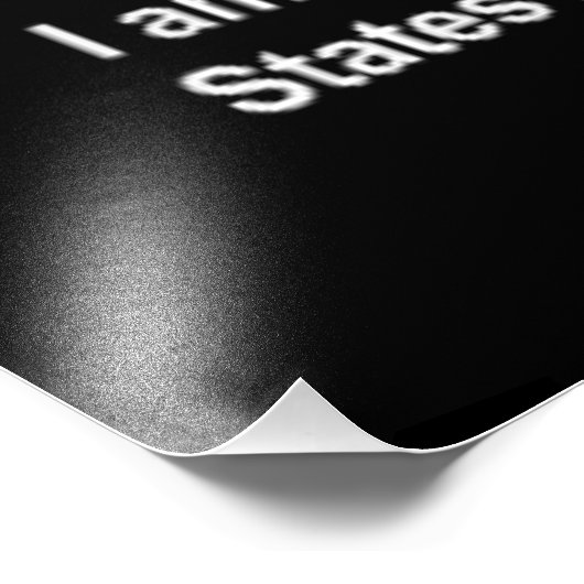 私は統一された州空軍退役軍人 フォトプリント            (角)