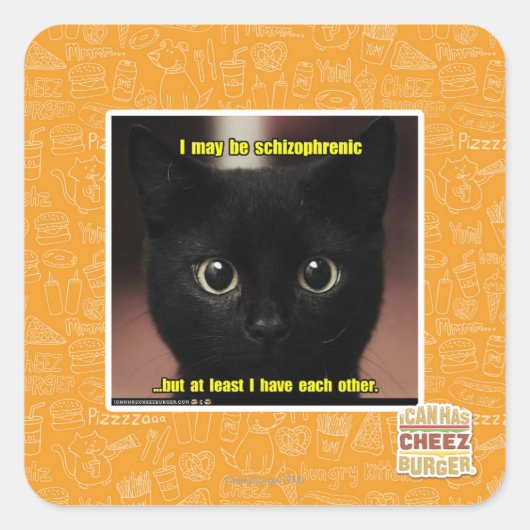 私は統合失調症かもしれない スクエアシール (正面)