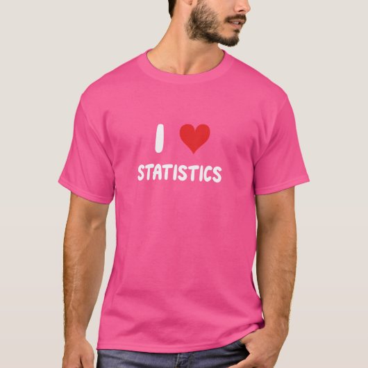 私は統計財務モデリング分析の統計を愛する Tシャツ (正面)