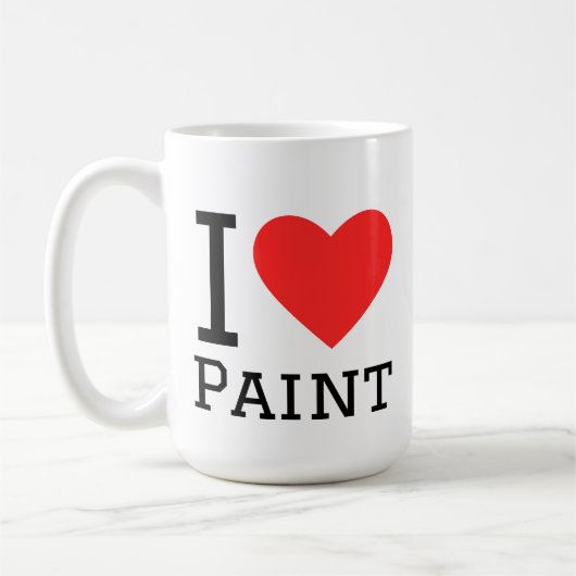 私は絵の具が好き コーヒーマグカップ (左)