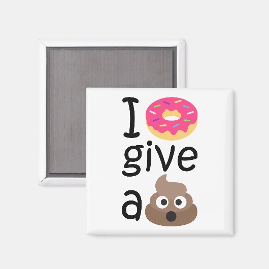 私は絵文字与えをウンチする マグネット (正面/裏面)