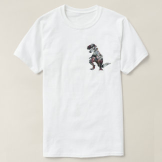 "私は絶えなかった"花の恐竜の白のTシャツではないです Tシャツ