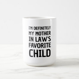 私は絶対に義理の子どもの母お気に入りのだ コーヒーマグカップ