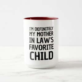 私は絶対に義理の子どもの母お気に入りのだ マグカップ