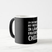 私は絶対に義理の子どもの母お気に入りのだ モーフィングマグカップ (正面左)