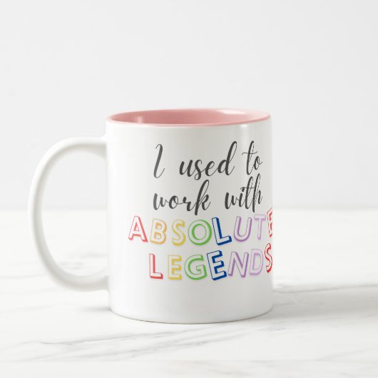 私は絶対レジェンドを扱っていた ツートーンマグカップ (左)