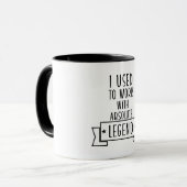 私は絶対伝説を扱うのに慣れていた マグカップ (正面左)