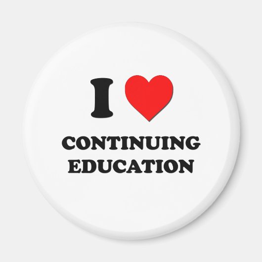 私は継続教育が大好き マグネット (正面)