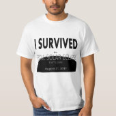 私は総日食の交通渋滞を生き延びました Tシャツ (正面)