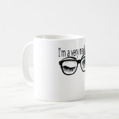 私は緑のアイシャドウを持つとても神経質な女の子だ コーヒーマグカップ (正面左)