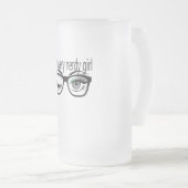 私は緑のアイシャドウを持つとても神経質な女の子だ フロストグラスビールジョッキ (正面右)