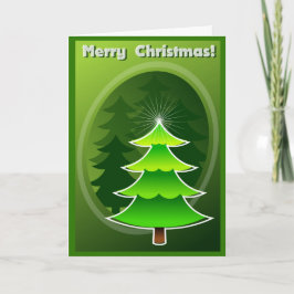私は緑のクリスマスの夢を見ています シーズンカード