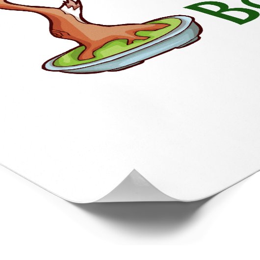 私は緑の文字shari tree graphiで盆栽が大好き ポスター (角)