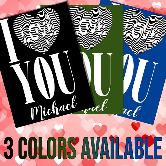 私は緑の白黒のストライプのハートが大好き シーズンカード