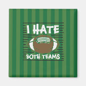 私は緑の草の上の両方のチームを憎むサッカー マグネット (正面)