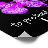 私は線維筋痛認識度バタフライプールに苦しむ ポスター (角)