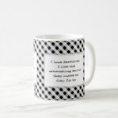 私は締切のおもしろいなオフィスを愛します コーヒーマグカップ (正面右)