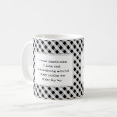 私は締切のおもしろいなオフィスを愛します コーヒーマグカップ (正面左)