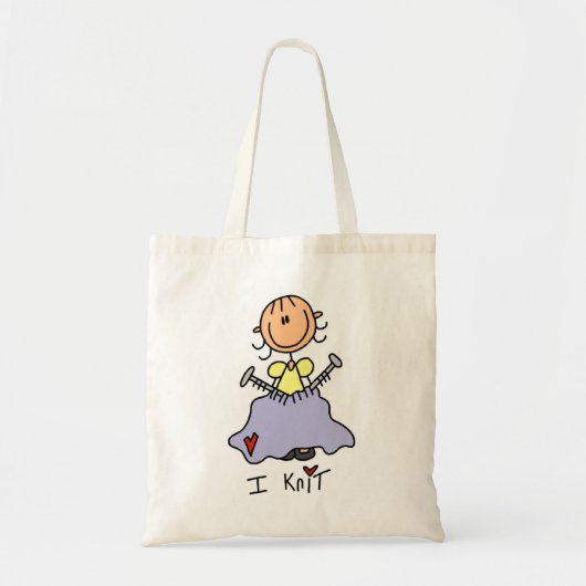私は編みます トートバッグ (正面)