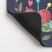 私は編み物になる – 編み物恋人 マウスパッド (コーナー)