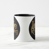 私は編み物ヤーンニッターのギフトコーヒー大好き マグカップ (中央)