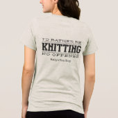 私は編み物 トライブレンドＴシャツ (裏面)