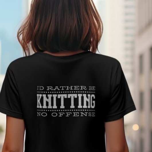 私は編み物 Tシャツ