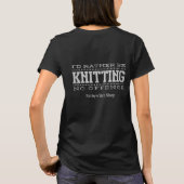 私は編み物 Tシャツ (裏面)