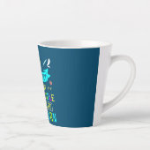 私は編み針だから私は人々の糸の編み物を窒息しない カフェラテマグ (右)