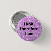 「私は編むから、私は」バッジ 缶バッジ (正面&裏面)