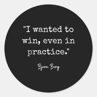 私は練習でも優勝したかったボーンボルグテニス ラウンドシール