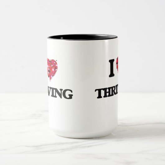 私は繁栄することを愛します マグカップ (中央)